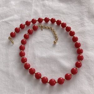 Vintage Monet Red Necklace